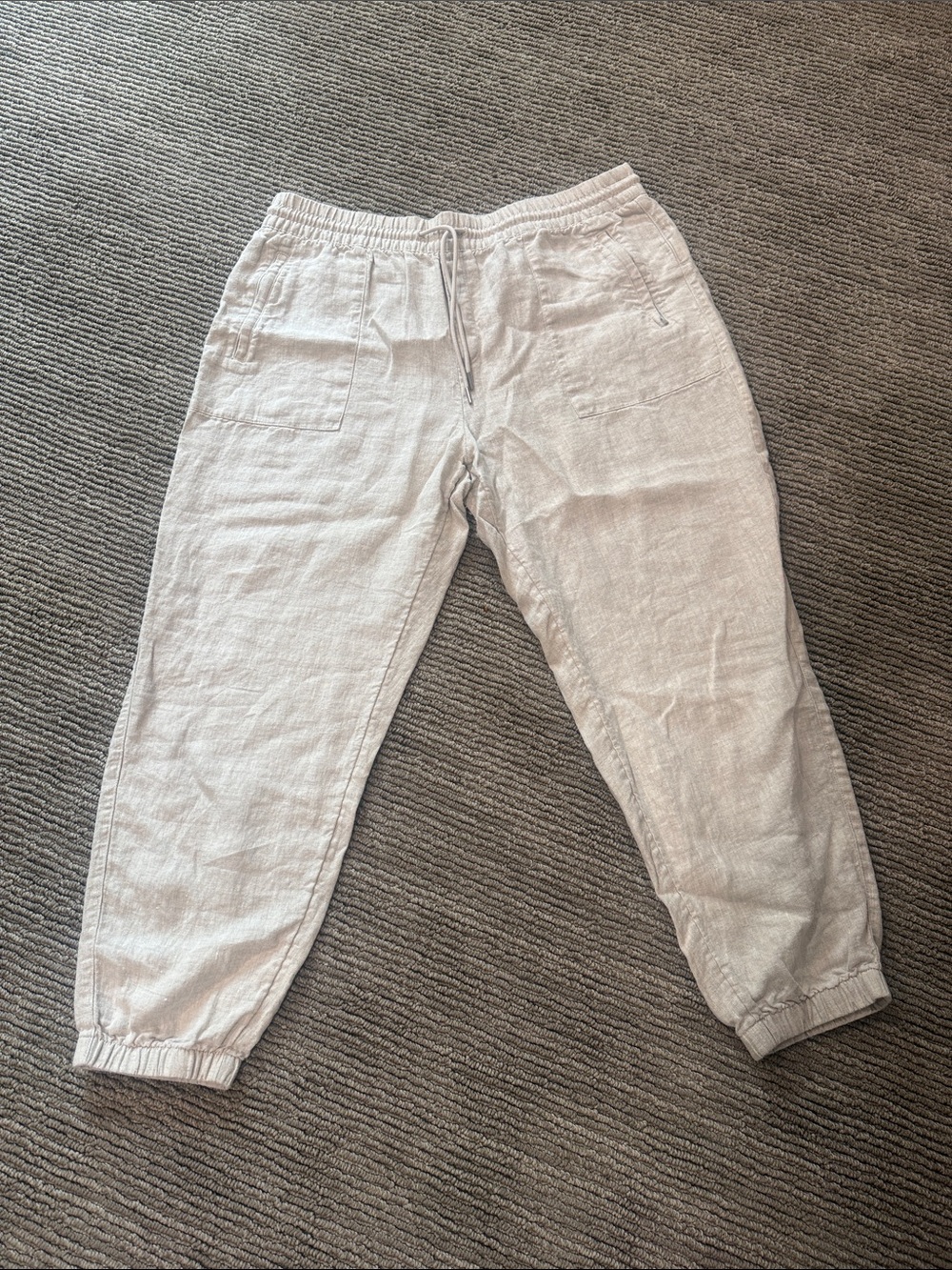 XL - oatmeal linen Athleta jogger pants